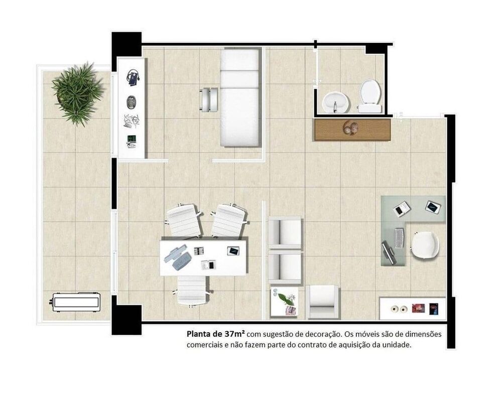 Sala-Conjunto, 37 m² - Foto 17