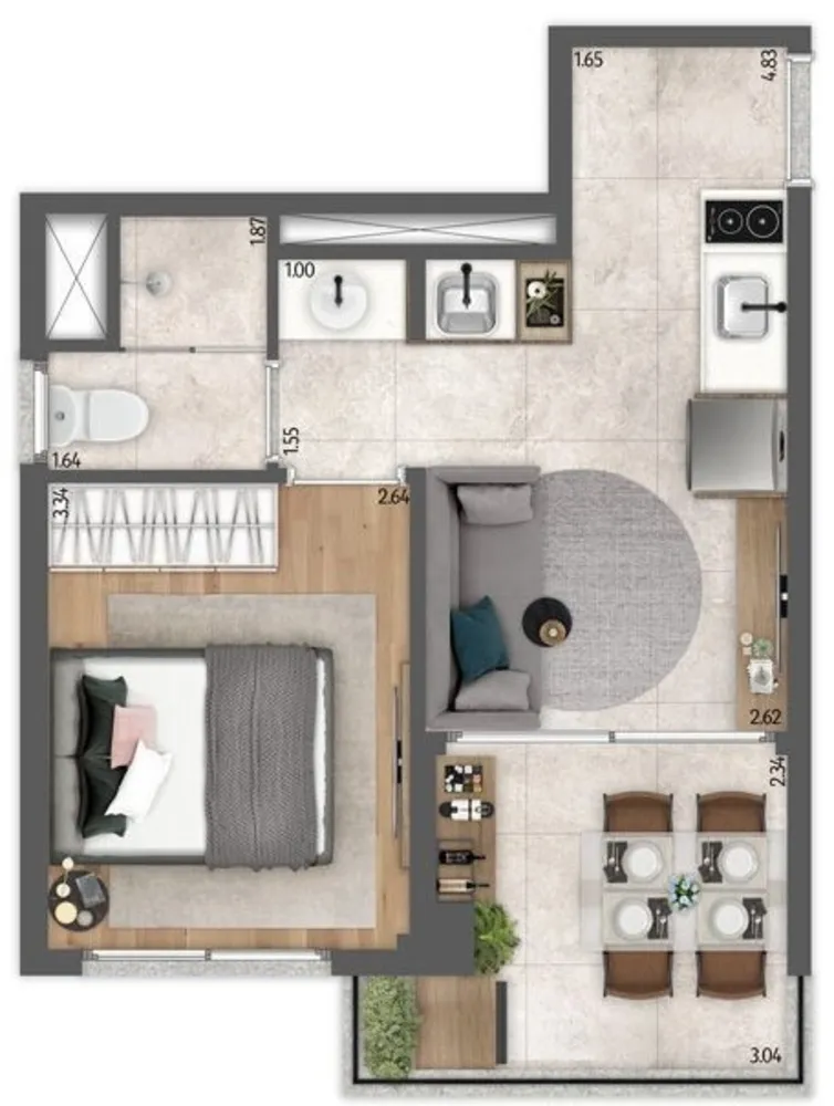 Apartamento, 1 quarto, 29 m² - Foto 30