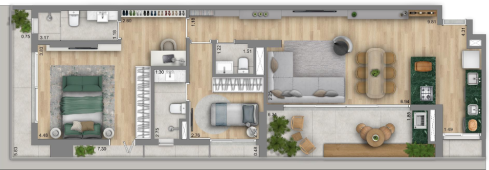 Cobertura, 3 quartos, 187 m² - Foto 7