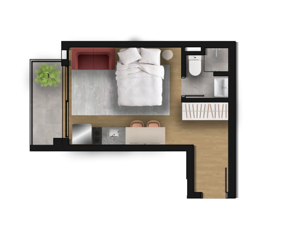 Apartamento, 1 quarto, 27 m² - Foto 26