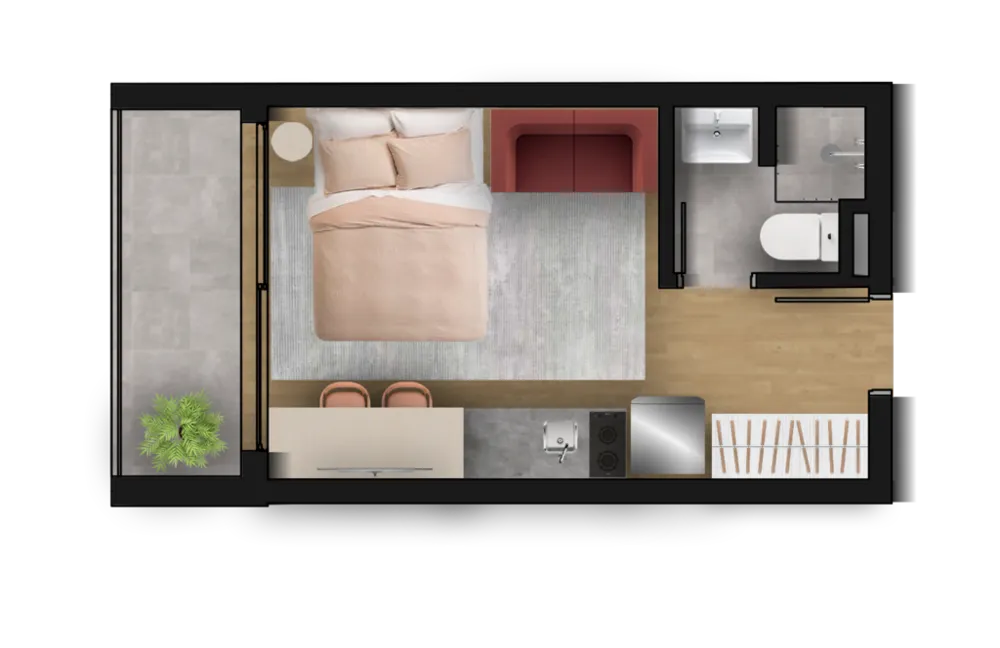 Apartamento, 1 quarto, 27 m² - Foto 27