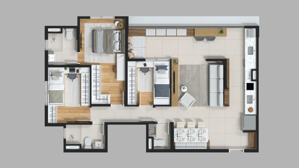 Apartamento, 2 quartos, 57 m² - Foto 16