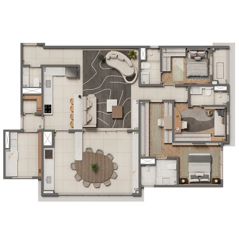 Apartamento, 3 quartos, 135 m² - Foto 15