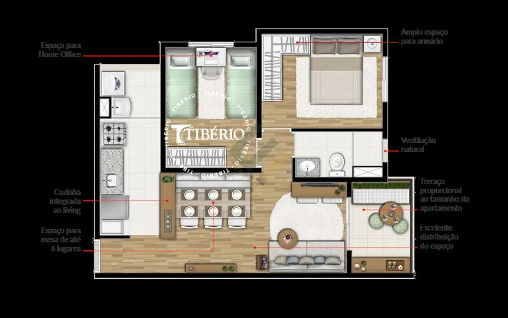 Apartamento, 2 quartos, 50 m² - Foto 7