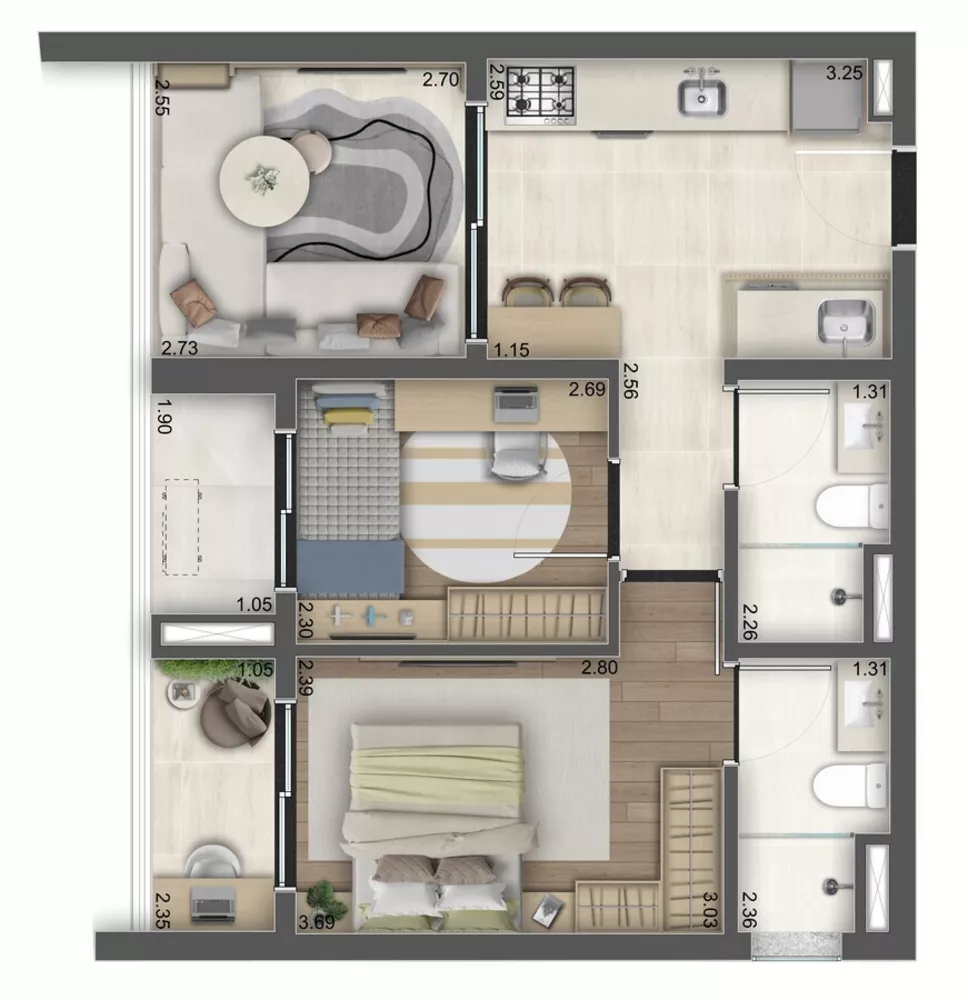 Apartamento, 1 quarto, 25 m² - Foto 20