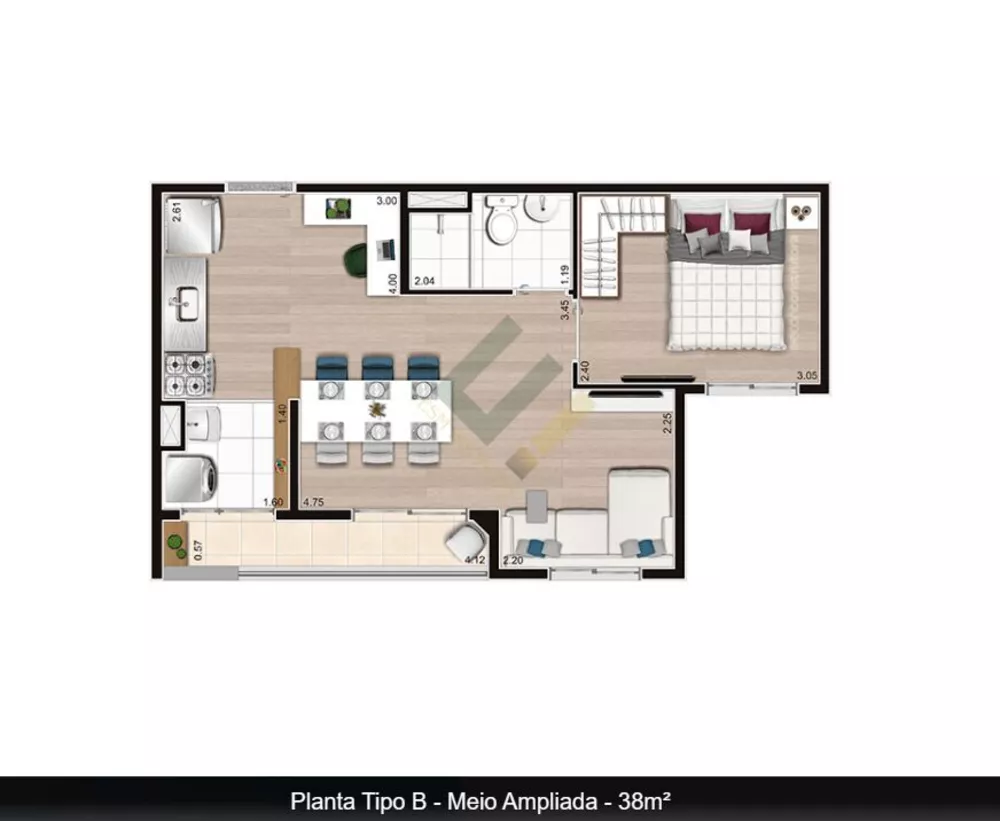 Apartamento, 2 quartos, 38 m² - Foto 11