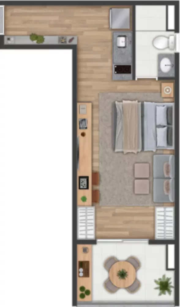 Apartamento, 1 quarto, 24 m² - Foto 13