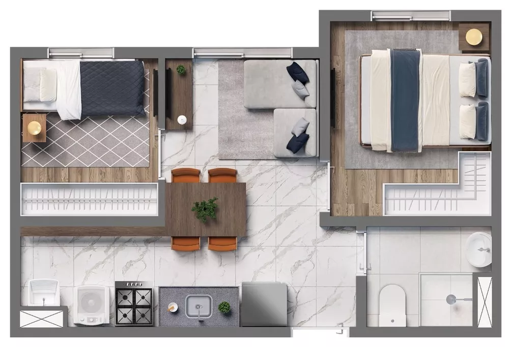 Apartamento, 2 quartos, 36 m² - Foto 17