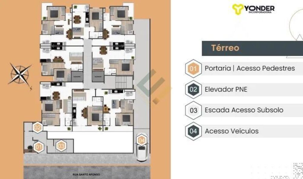 Apartamento à venda com 2 quartos, 45m² - Foto 4