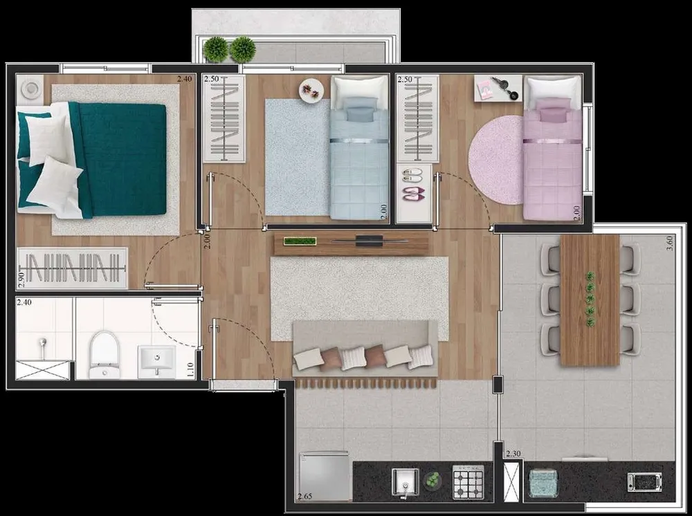 Apartamento, 2 quartos, 36 m² - Foto 13