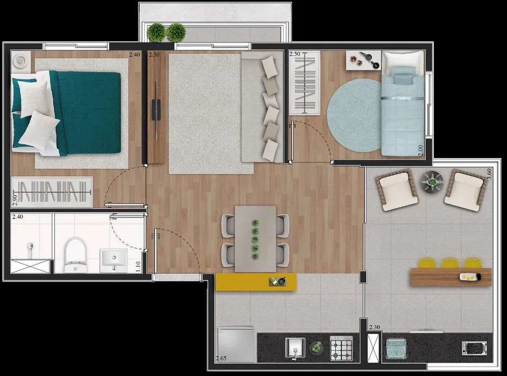 Apartamento, 2 quartos, 36 m² - Foto 14