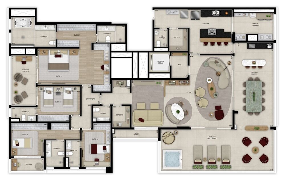 Apartamento, 3 quartos, 97 m² - Foto 2