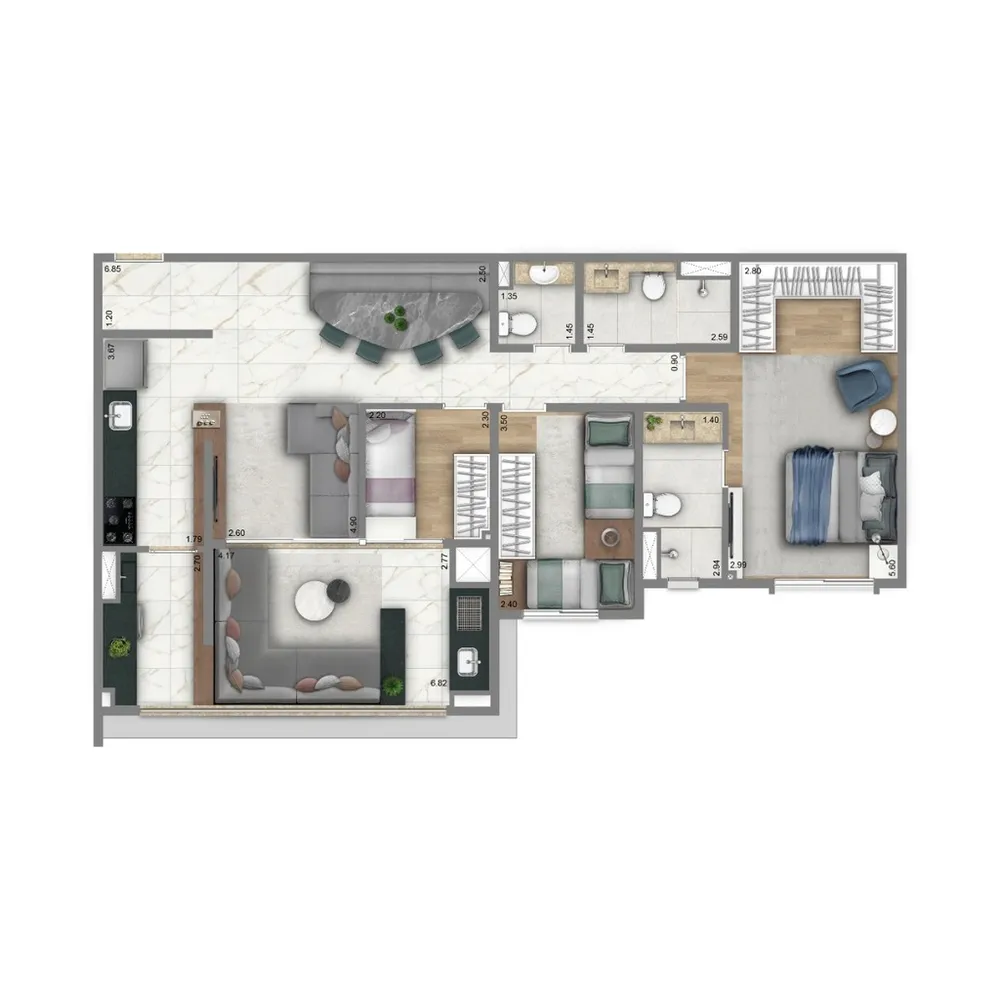 Apartamento, 3 quartos, 122 m² - Foto 24