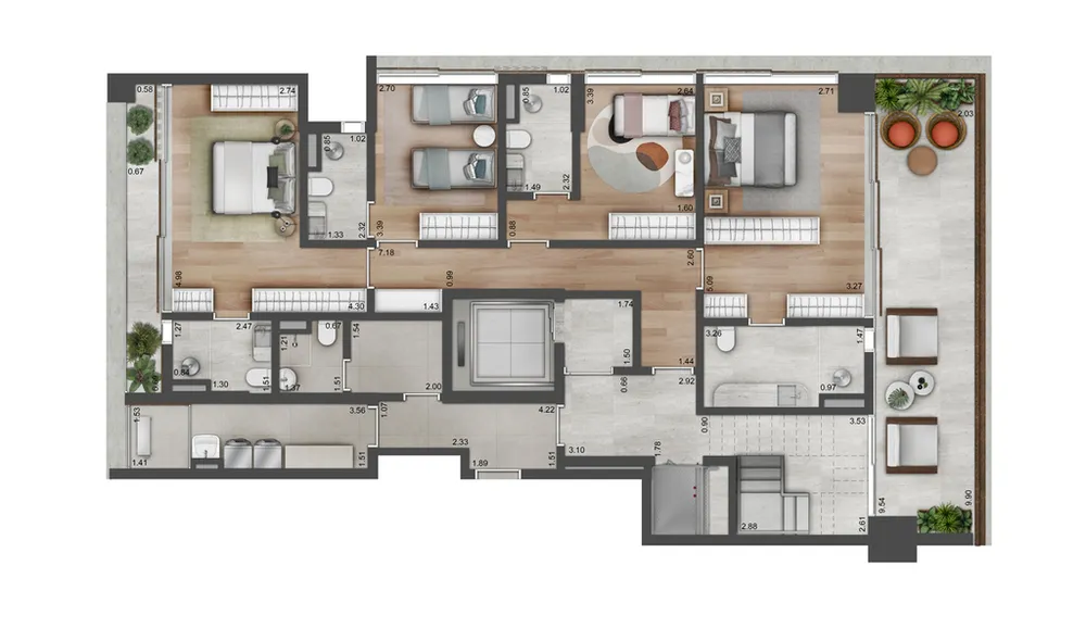 Apartamento, 3 quartos, 173 m² - Foto 39