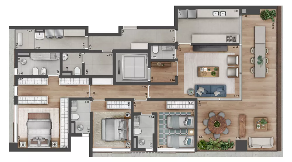 Apartamento, 3 quartos, 172 m² - Foto 15