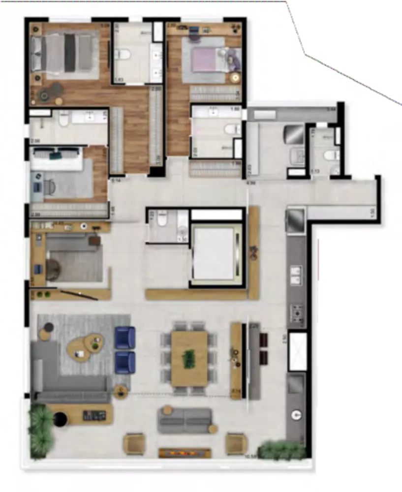 Apartamento, 3 quartos, 184 m² - Foto 6