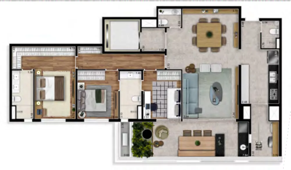 Apartamento, 3 quartos, 184 m² - Foto 17