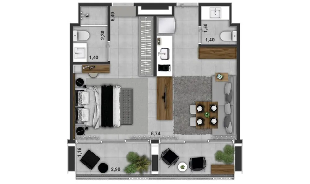 Apartamento, 1 quarto, 25 m² - Foto 13