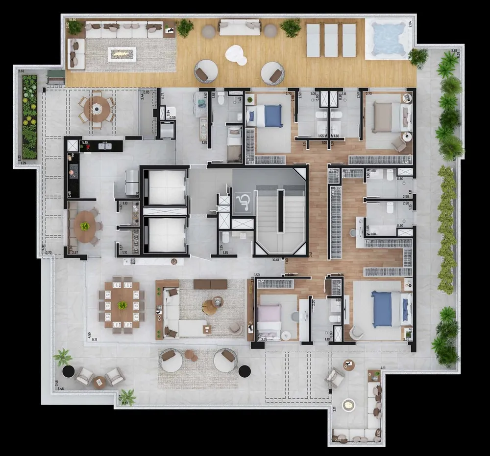 Apartamento, 4 quartos, 276 m² - Foto 14