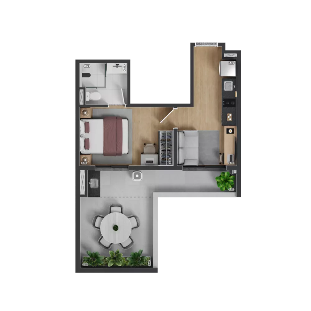 Apartamento, 1 quarto, 27 m² - Foto 17