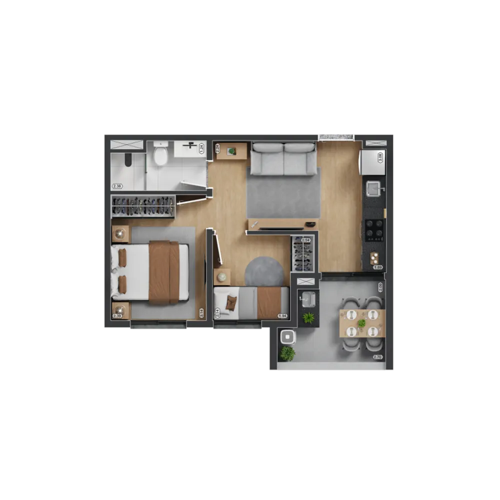 Apartamento, 1 quarto, 27 m² - Foto 33