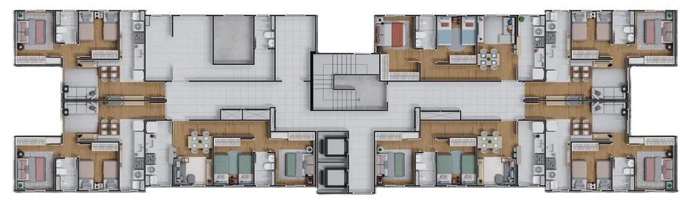 Apartamento, 2 quartos, 43 m² - Foto 12