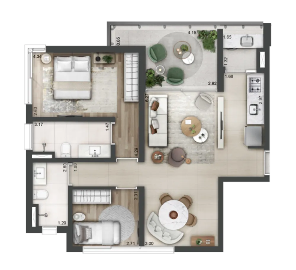 Cobertura, 3 quartos, 221 m² - Foto 7