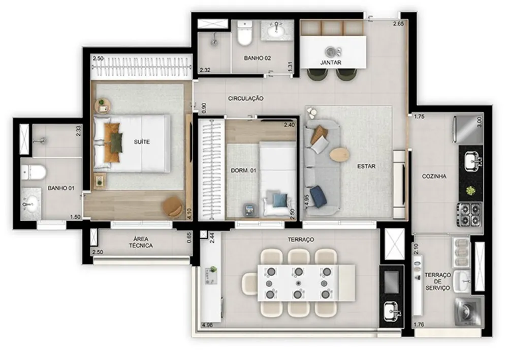 Apartamento, 3 quartos, 89 m² - Foto 21