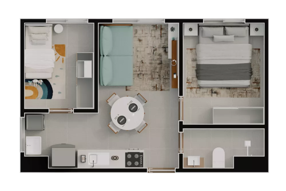 Apartamento, 2 quartos, 32 m² - Foto 9