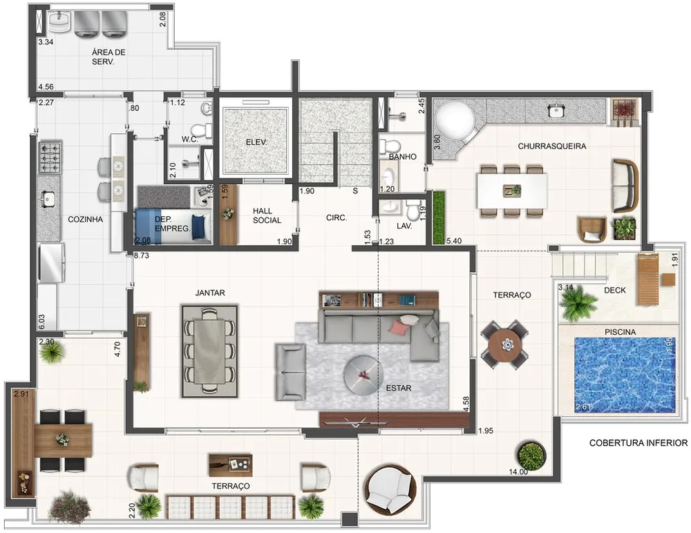 Apartamento, 4 quartos, 183 m² - Foto 15