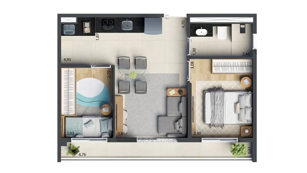 Apartamento, 2 quartos, 58 m² - Foto 19