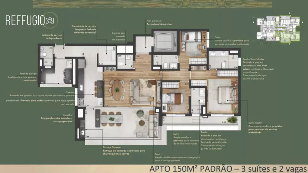 Apartamento, 3 quartos, 108 m² - Foto 1