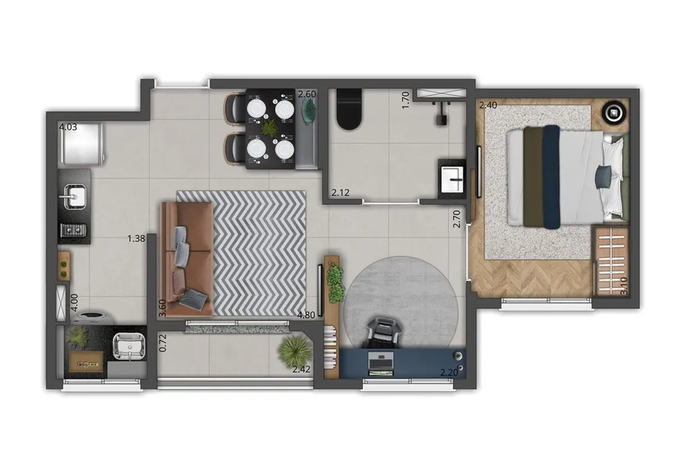Apartamento, 1 quarto, 39 m² - Foto 15