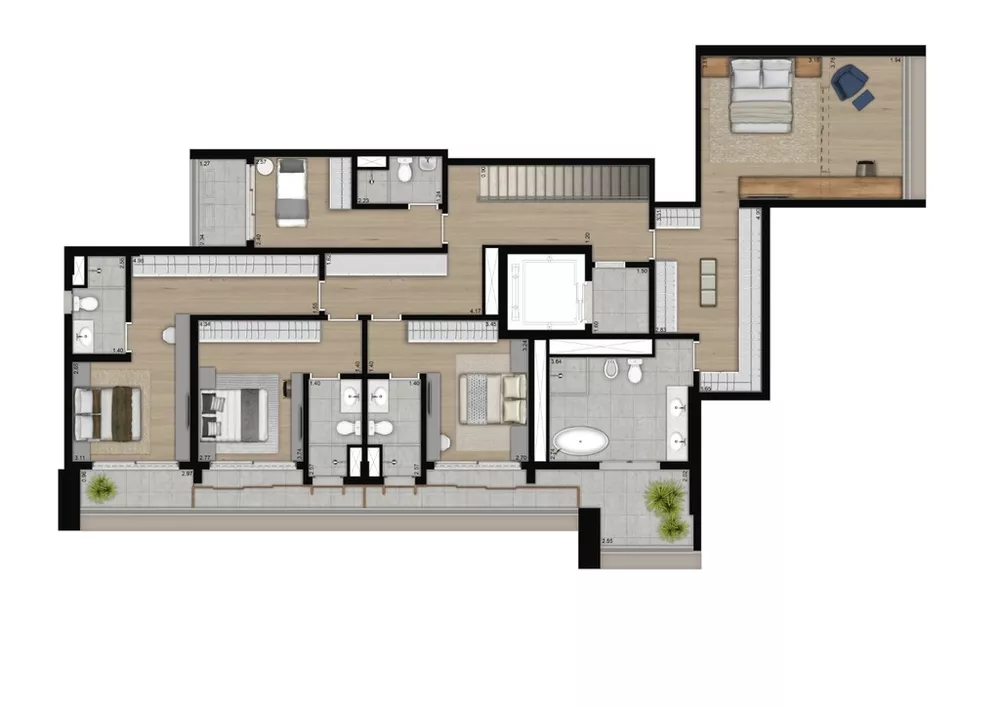 Apartamento, 4 quartos, 206 m² - Foto 5
