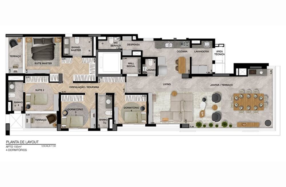 Apartamento, 3 quartos, 167 m² - Foto 6