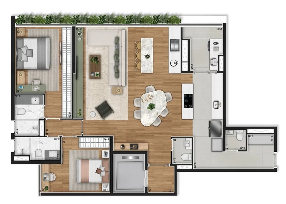 Apartamento, 3 quartos, 167 m² - Foto 12