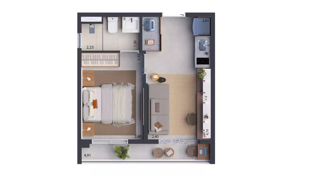 Apartamento, 2 quartos, 43 m² - Foto 14