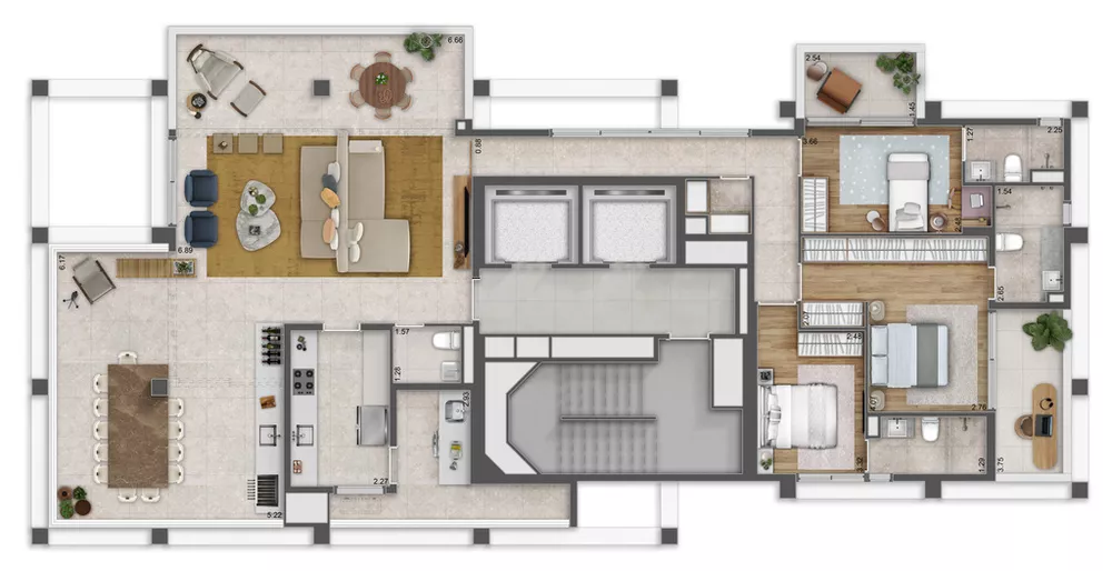 Apartamento, 2 quartos, 92 m² - Foto 4