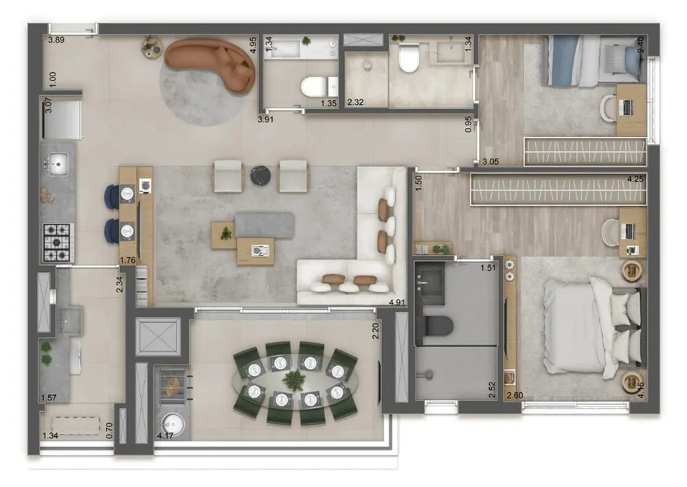 Apartamento, 3 quartos, 85 m² - Foto 14