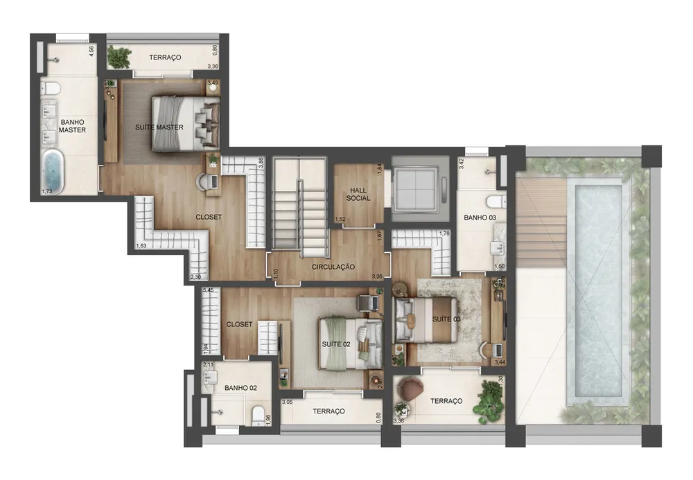 Apartamento, 4 quartos, 180 m² - Foto 45