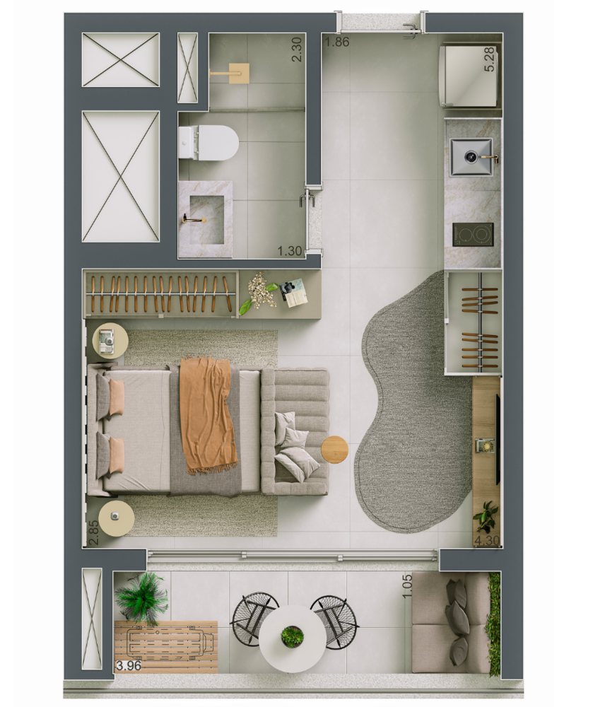 Apartamento, 1 quarto, 24 m² - Foto 11