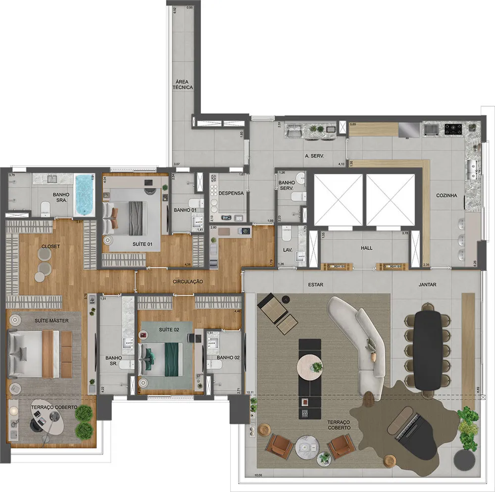 Apartamento, 4 quartos, 380 m² - Foto 19