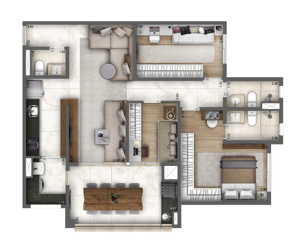 Apartamento, 4 quartos, 120 m² - Foto 14