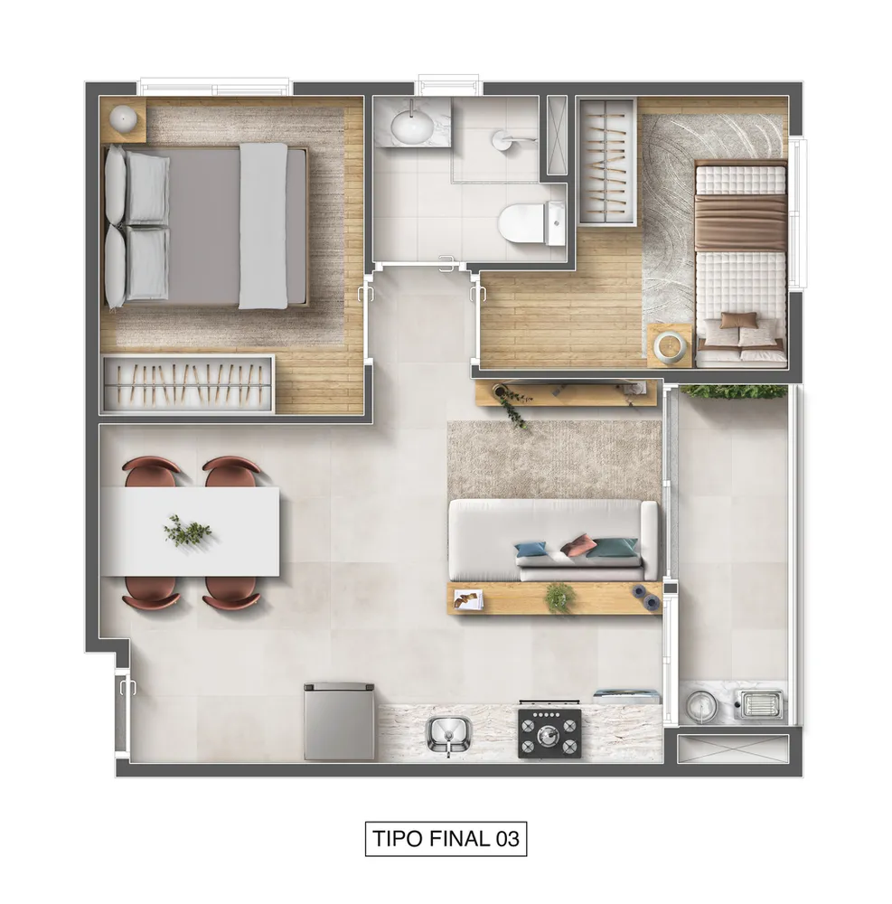 Apartamento, 2 quartos, 59 m² - Foto 15
