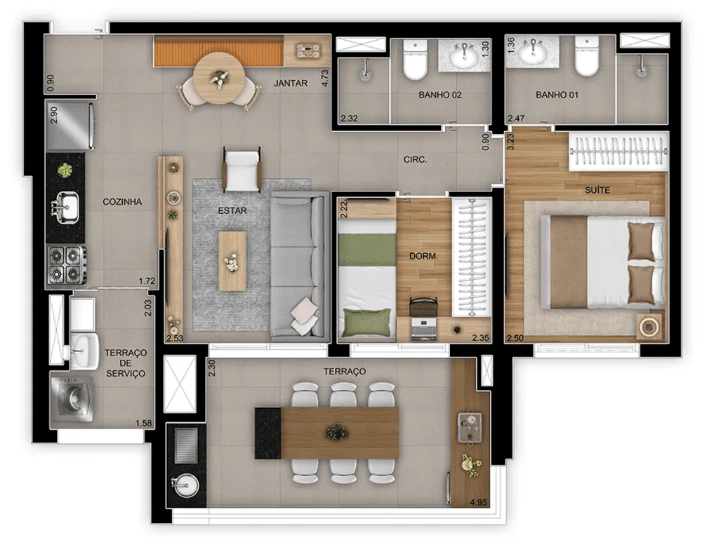 Apartamento, 3 quartos, 79 m² - Foto 15