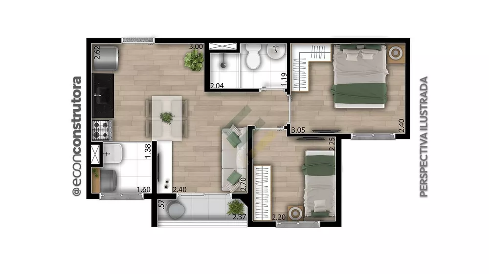 Apartamento, 2 quartos, 37 m² - Foto 32