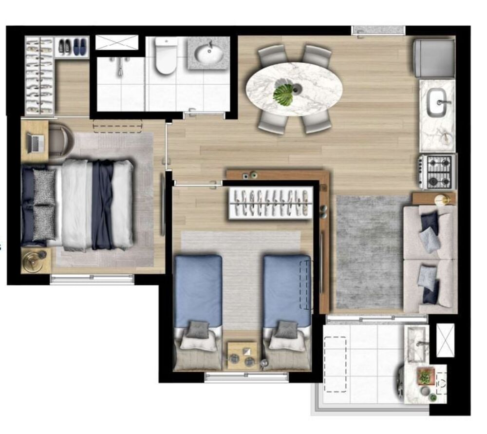 Apartamento, 2 quartos, 41 m² - Foto 27