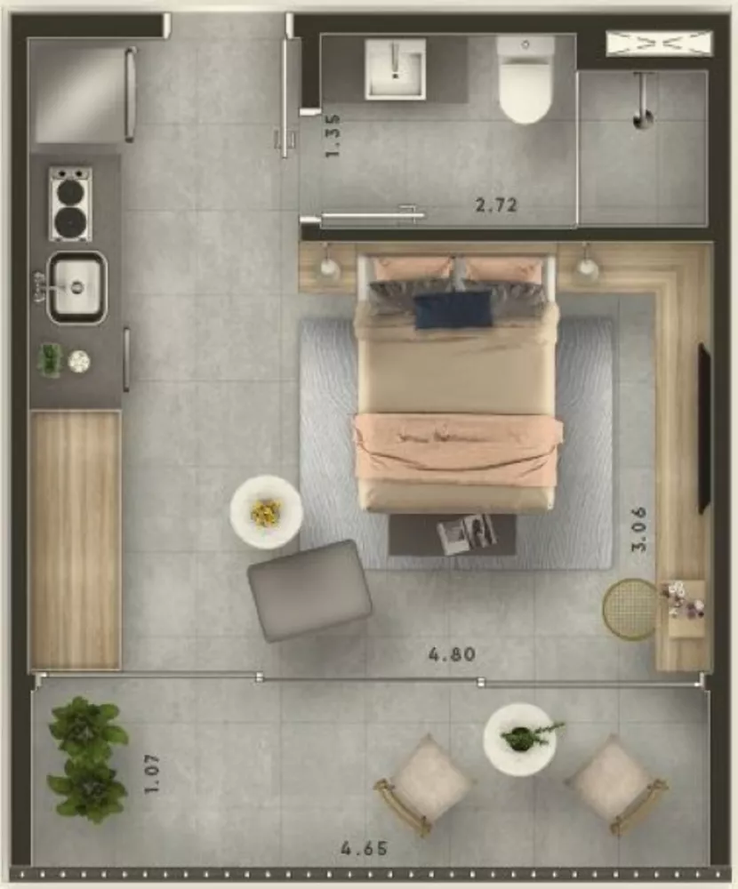 Apartamento, 1 quarto, 31 m² - Foto 7
