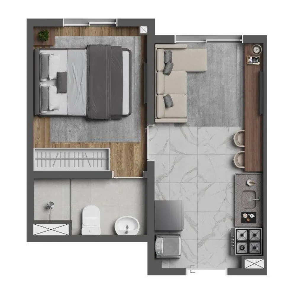Apartamento, 1 quarto, 24 m² - Foto 7