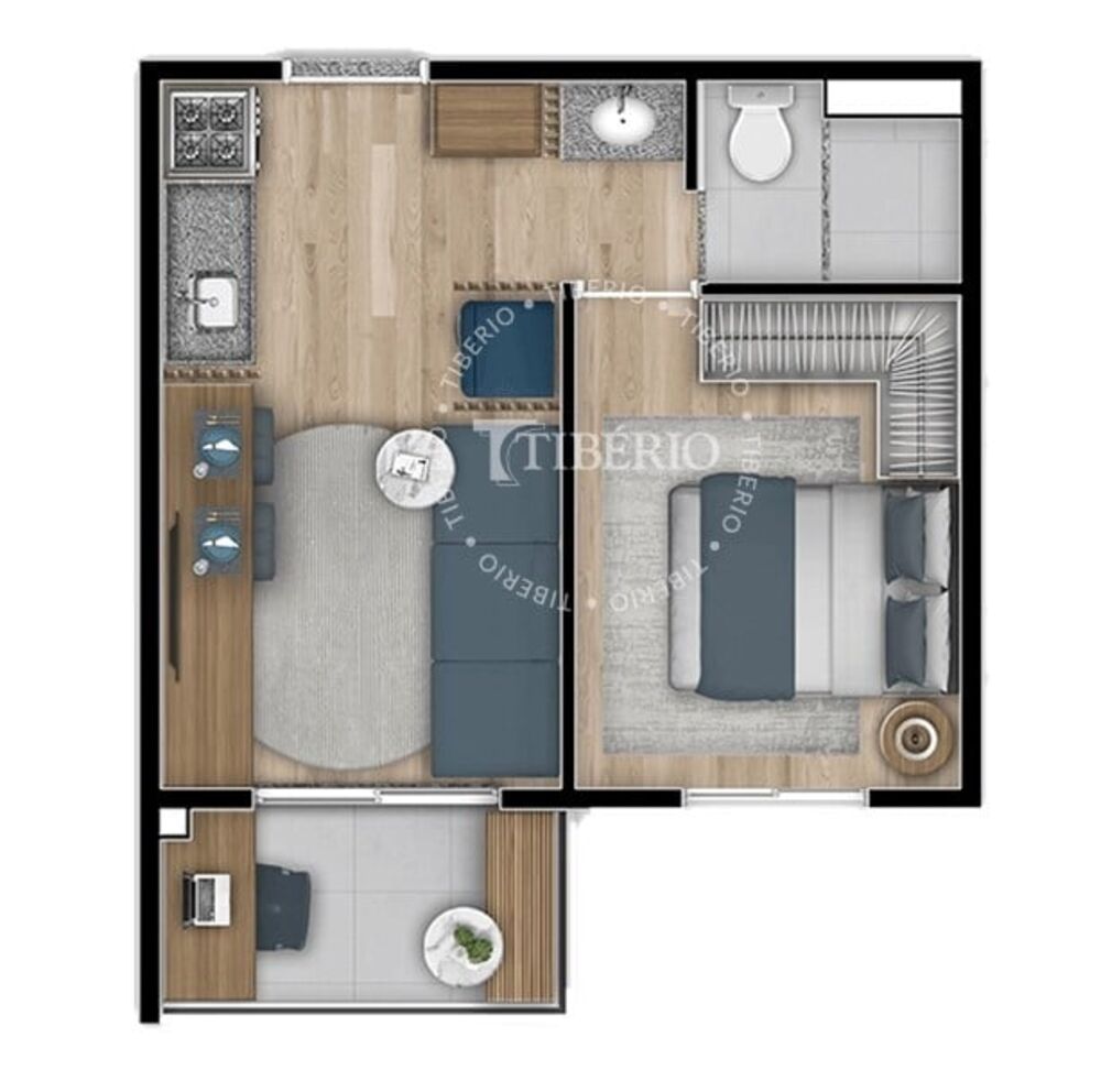 Apartamento, 1 quarto, 39 m² - Foto 9